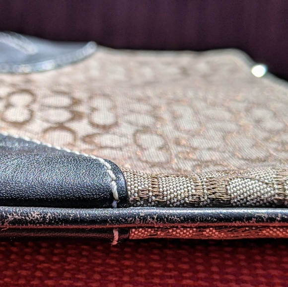 Coach Signature Canvas Brown Small Wristlet - Picture 8 of 8